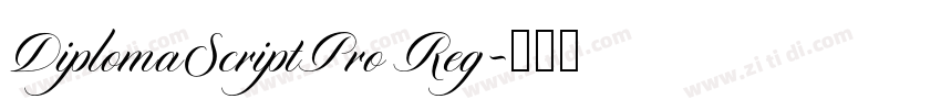 DiplomaScriptPro Reg字体转换 DiplomaScriptPro Reg字体转换